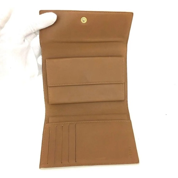 Authentic LOEWE Anagram Leather Trifold Wallet GUC - Picture 5 of 9